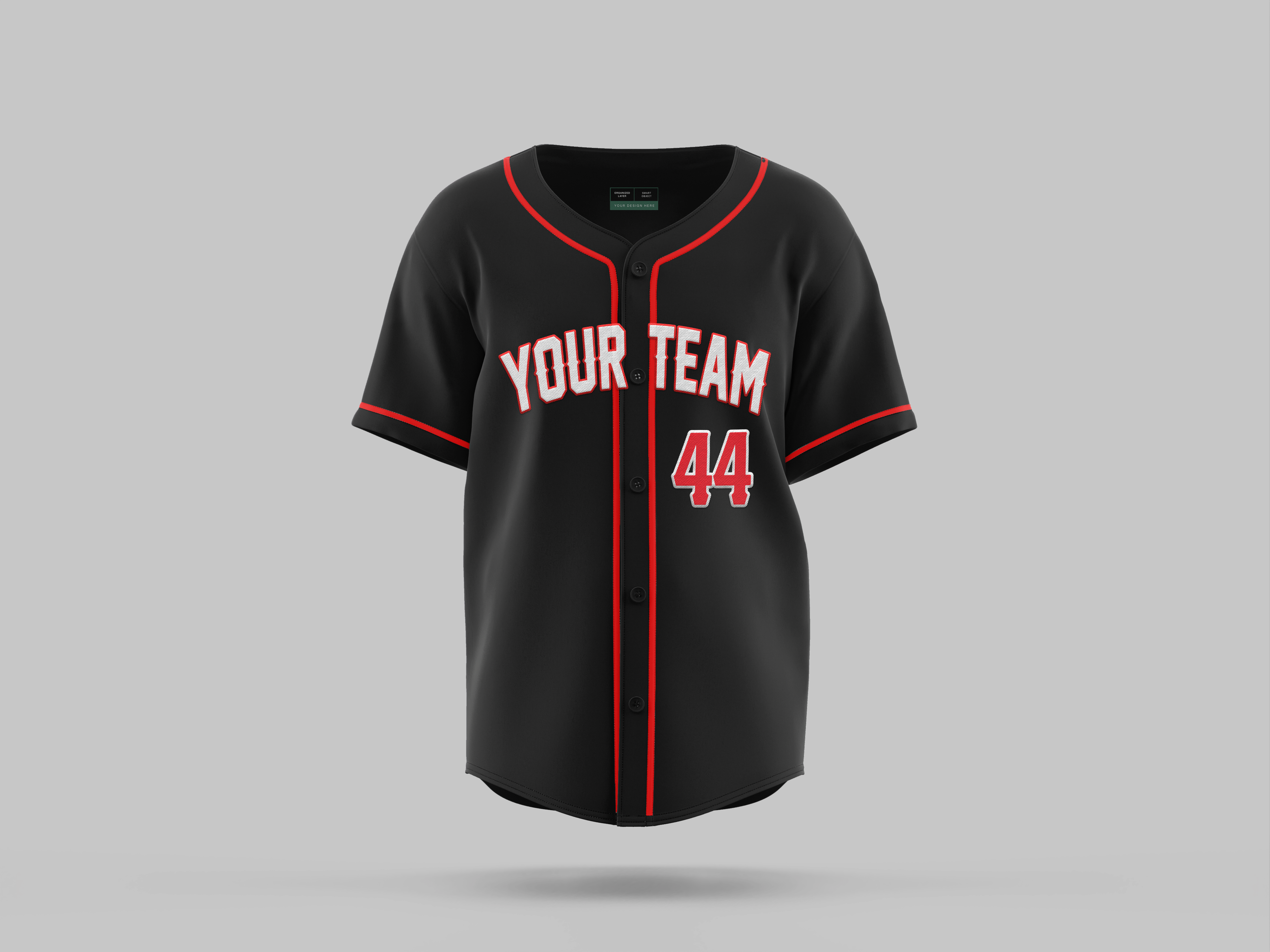 Full Button Baseball Jersey | Base Design